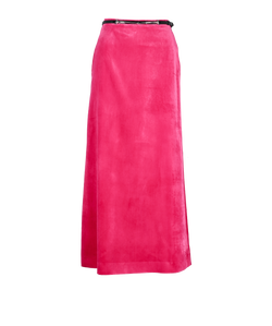Gucci Belted Midi Skirt, Viscose/Silk, Pink, 2*