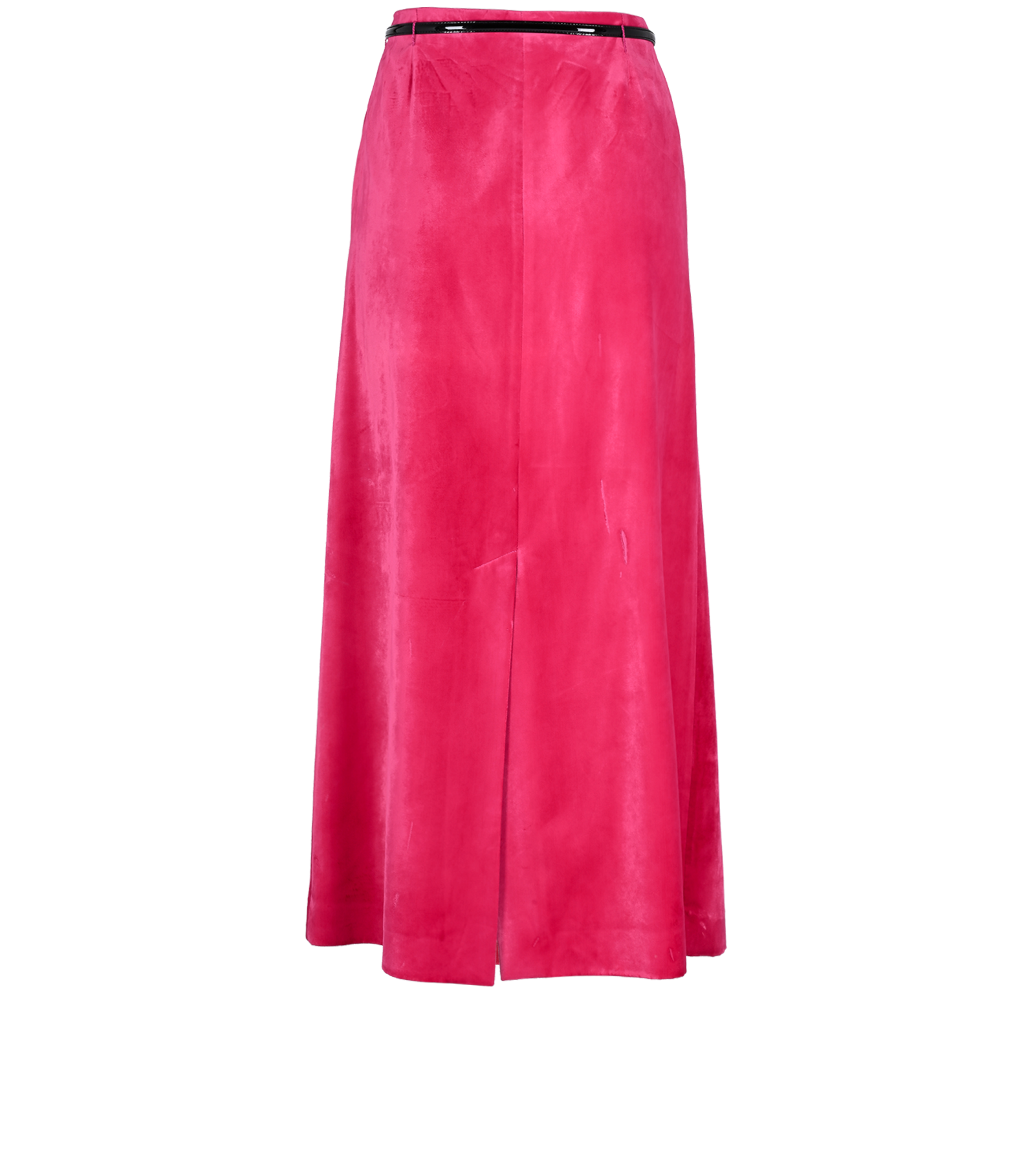 Gucci Belted Midi Skirt, &pound;220, Clothing, Pink, Silk/Viscose, Back view