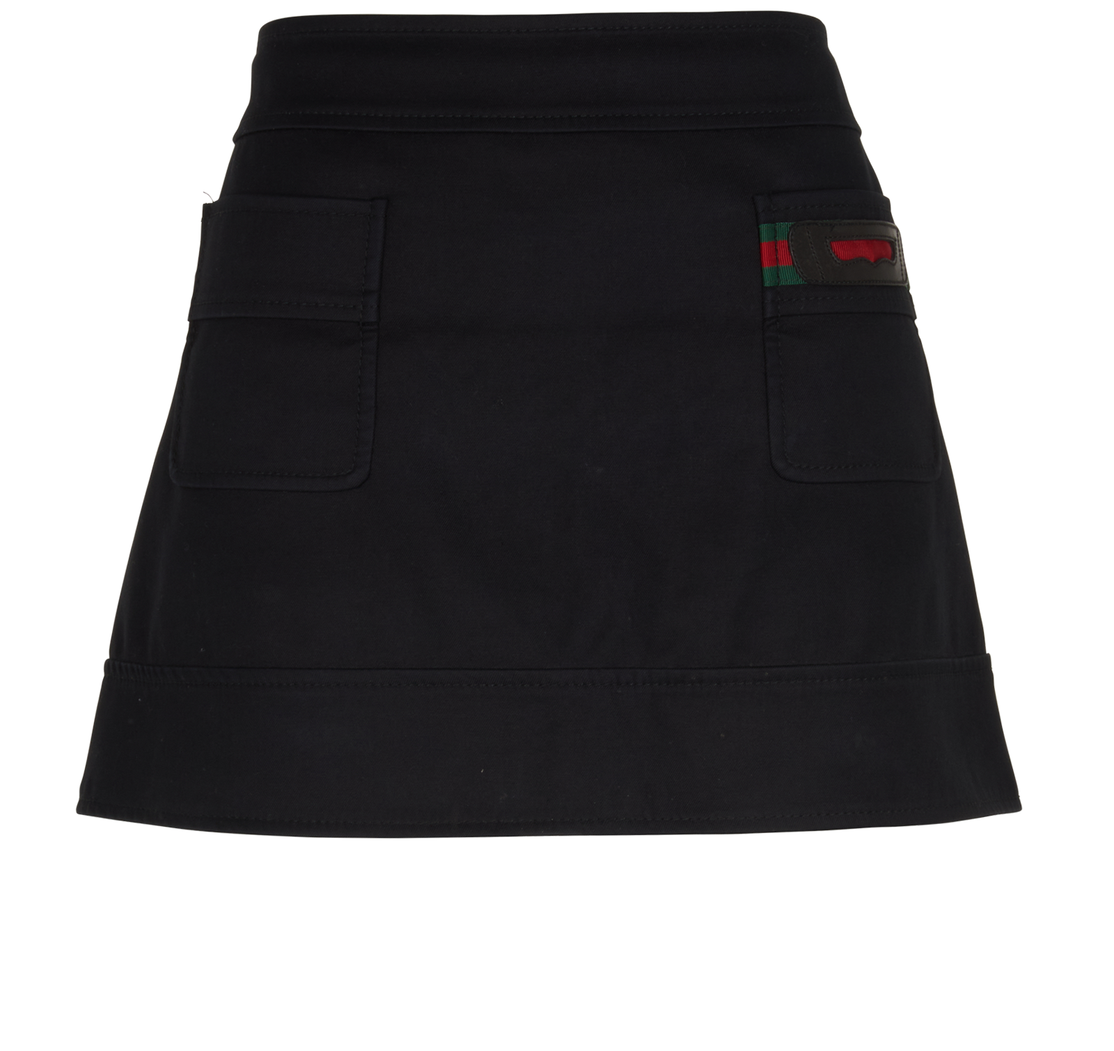 Gucci Vintage Web Mini Skirt, &pound;90, Clothing, Black, Cotton, Back view