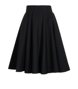 Alaia Pleated Skirt, Cotton, Black, UK10, 2*