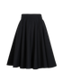 Alaia Pleated Skirt, &pound;195, Clothing, Black, Cotton, Front view