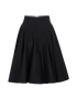 Alaia Pleated Skirt, &pound;195, Clothing, Black, Cotton, Back view