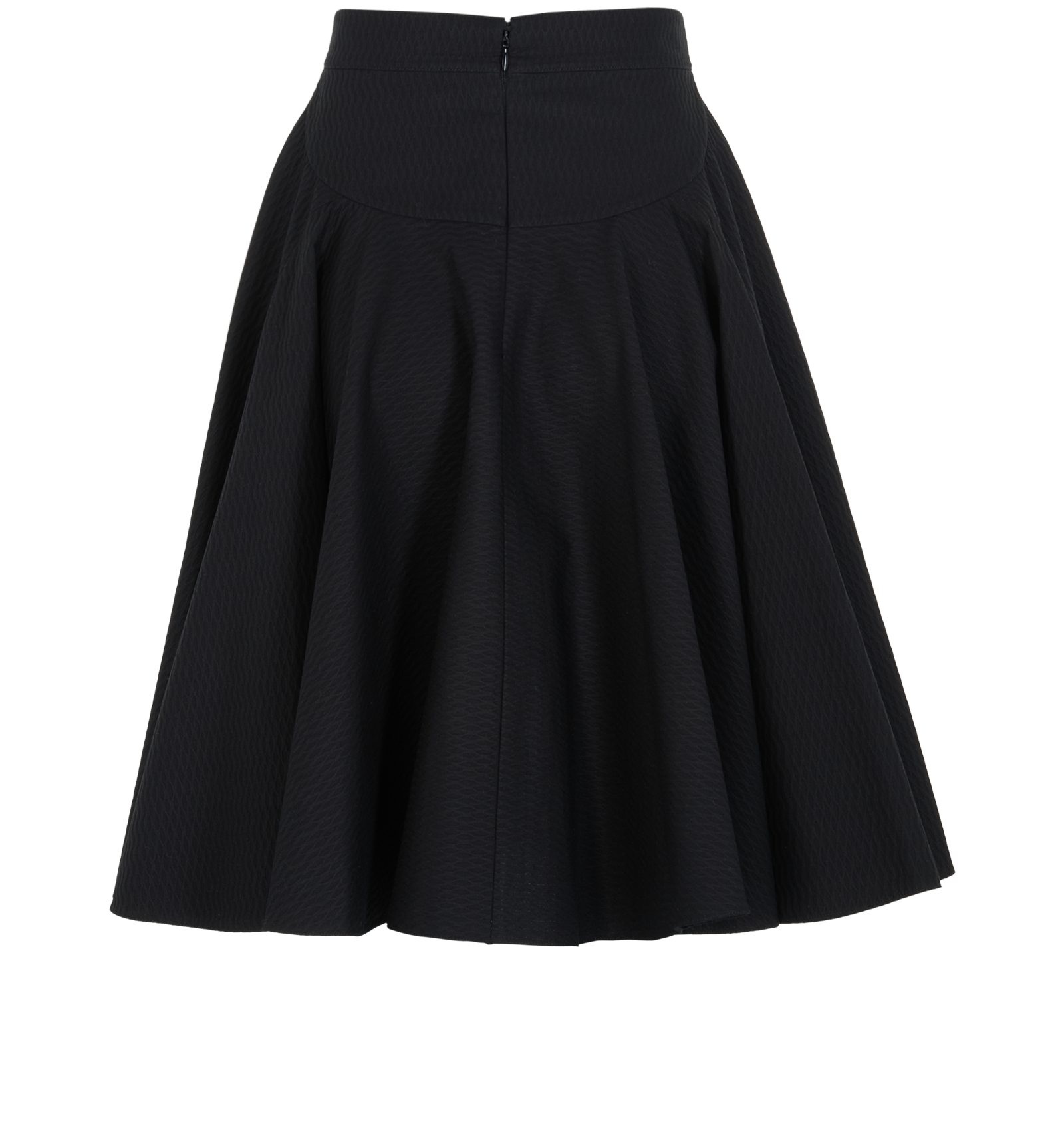 Alaia Pleated Skirt, &pound;195, Clothing, Black, Cotton, Back view