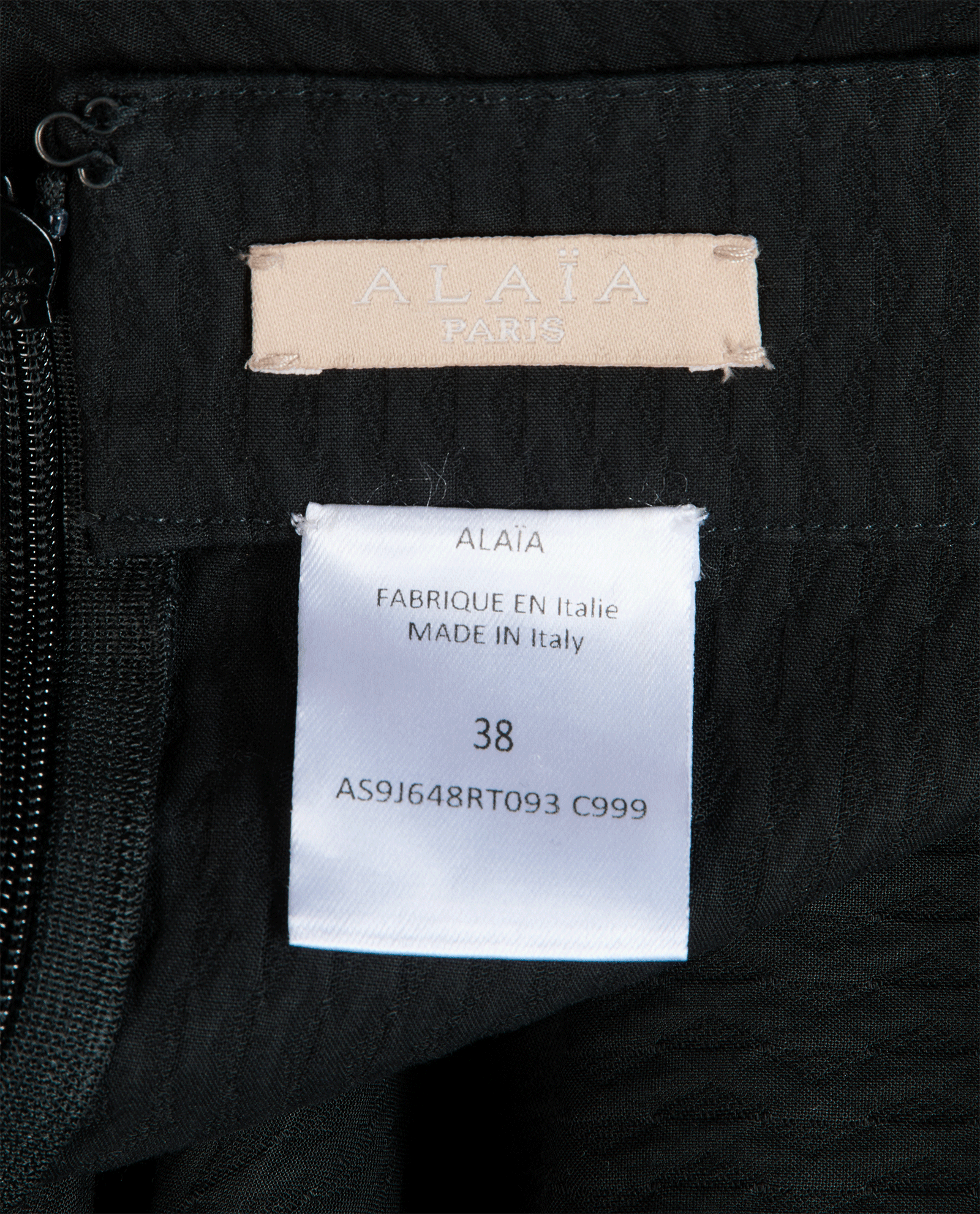 Alaia Pleated Skirt, &pound;195, Clothing, Black, Cotton, Other view