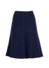 Prada Raw Hem Skirt, &pound;295, Clothing, Navy, Wool, Back view