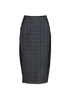 Stella McCartney Geometric Pencil Skirt, &pound;110, Clothing, Black, Cotton, Front view