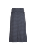 Miu Miu Check Midi Skirt, &pound;450, Clothing, Grey, Wool, Back view