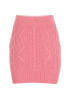 Chanel 22K Knitted Mini Skirt, &pound;650, Clothing, Pink, Cashmere, Back view