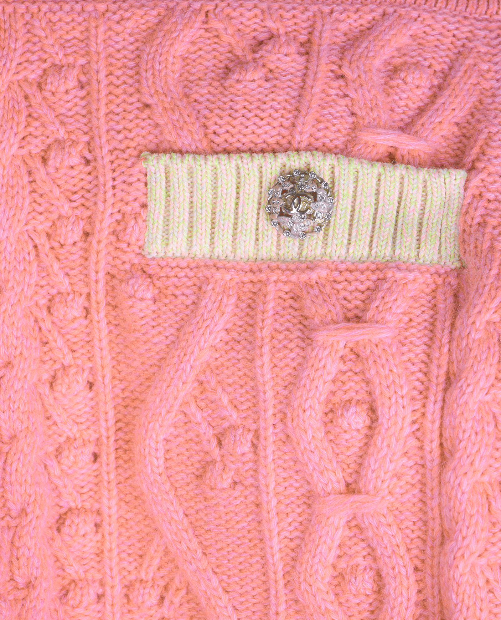 Chanel 22K Knitted Mini Skirt, &pound;650, Clothing, Pink, Cashmere, Other view