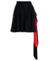 Alexander McQueen Fringed Skirt, &pound;130, Clothing, Black, Viscose, Front view