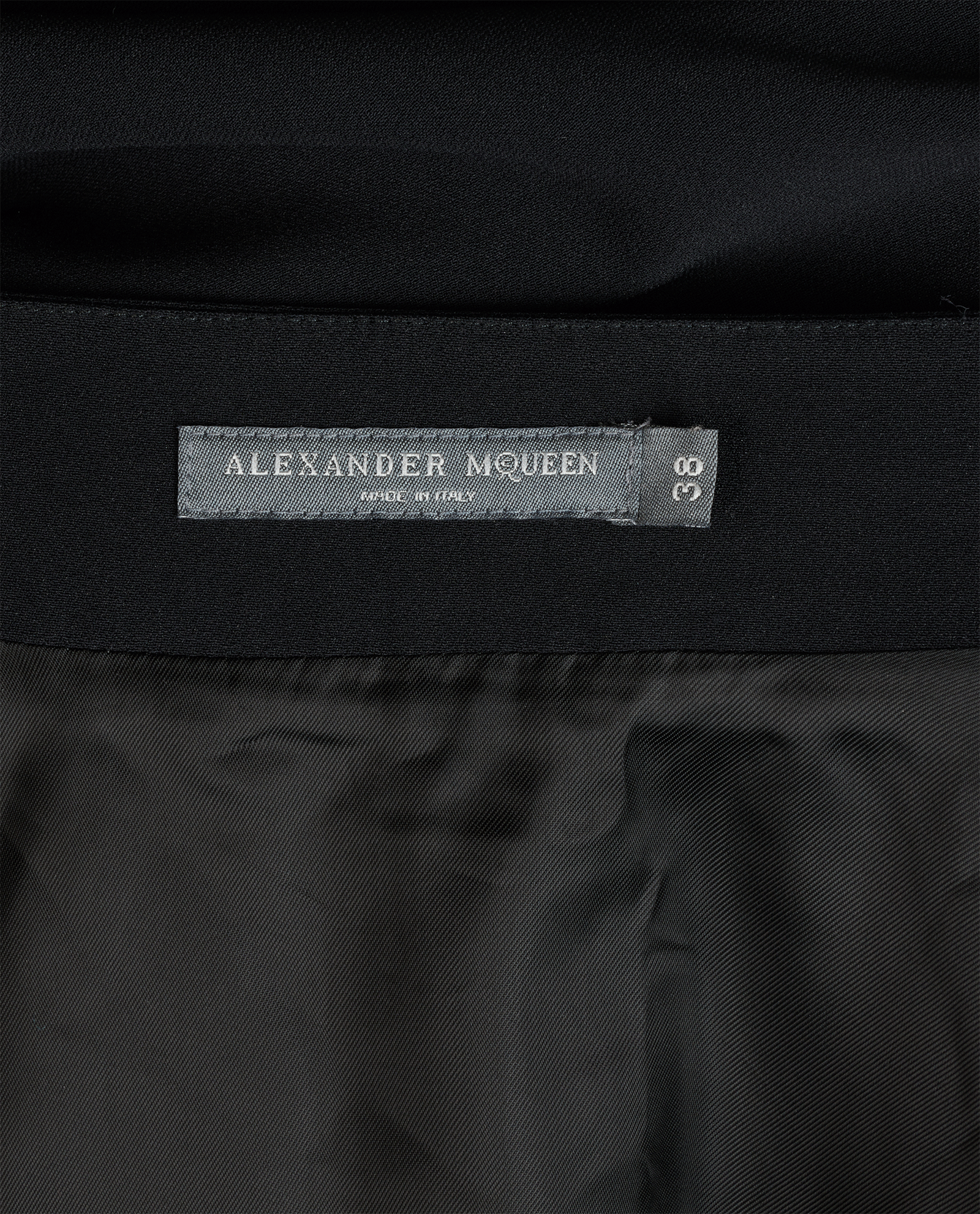 Alexander McQueen Fringed Skirt, &pound;130, Clothing, Black, Viscose, Other view