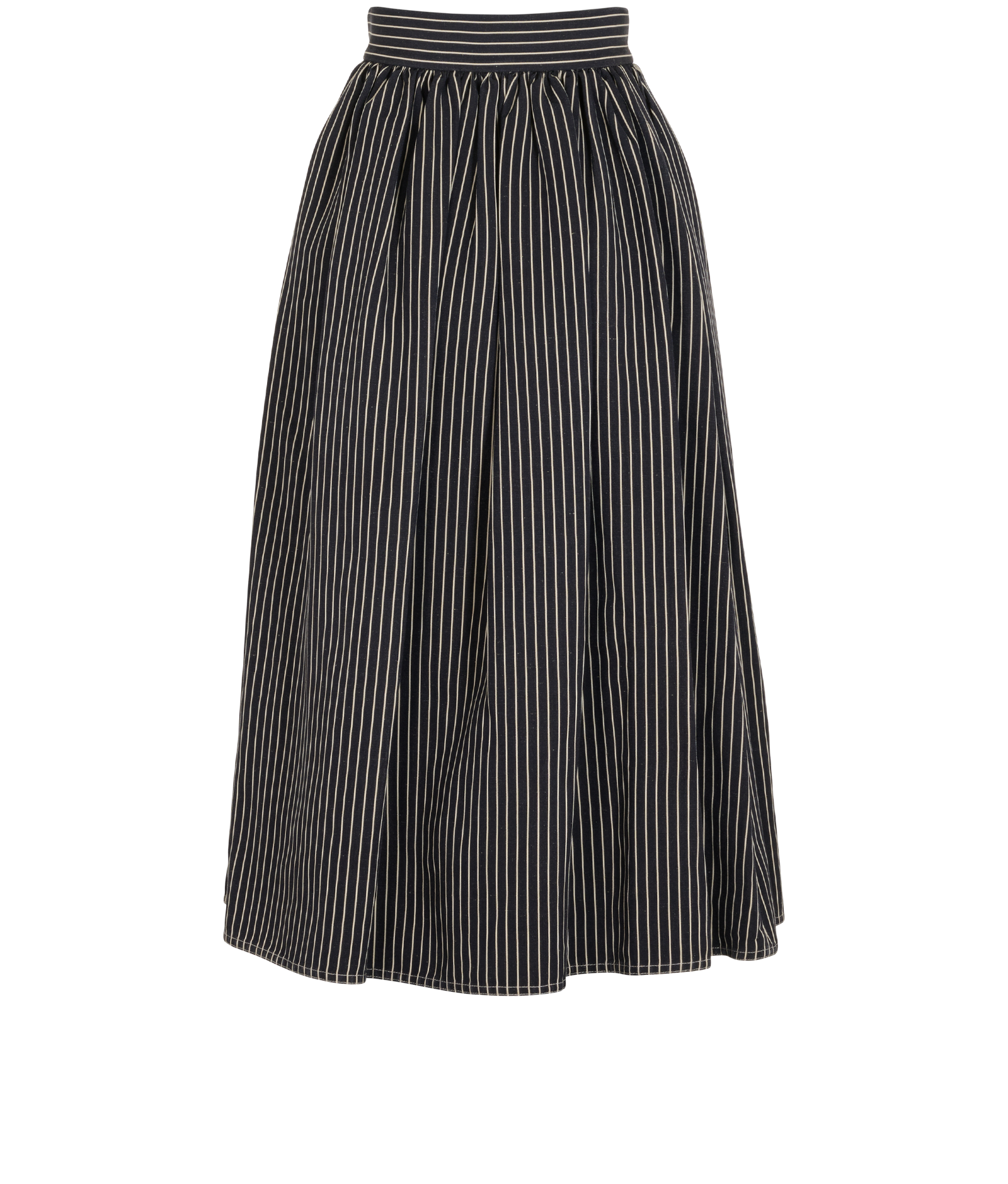 Christian Dior Pinstripe Skirt, &pound;450, Clothing, Black/White, Linen, Back view