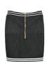 Balmain Animal Print Skirt, &pound;150, Clothing, Black/White, Viscose, Back view
