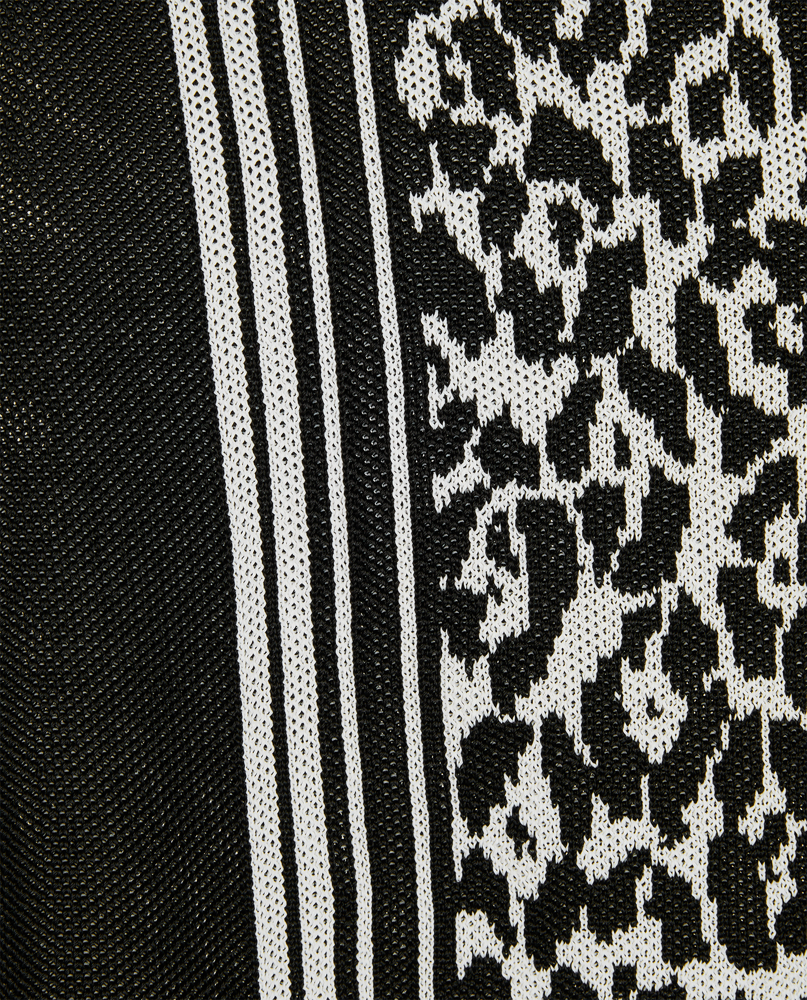Balmain Animal Print Skirt, &pound;150, Clothing, Black/White, Viscose, Other view