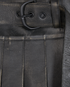 Off-White Belted Pleated Skirt, &pound;195, Clothing, Black, Leather, Other view