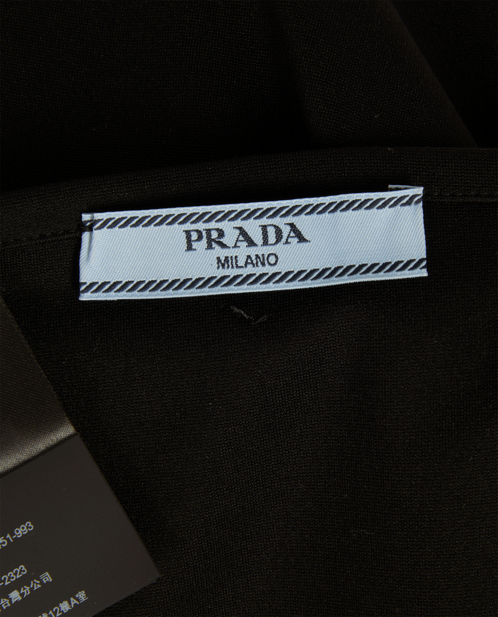 Prada High Waisted Midi Skirt, &pound;350, Clothing, Black, Polyester, Other view