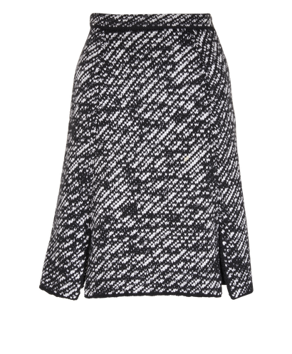 Christian Dior Tweed Skirt, &pound;350, Clothing, Black, Cotton/Wool, Front view