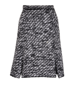Christian Dior Tweed Skirt, Wool/Cotton, Black, UK6, 2*