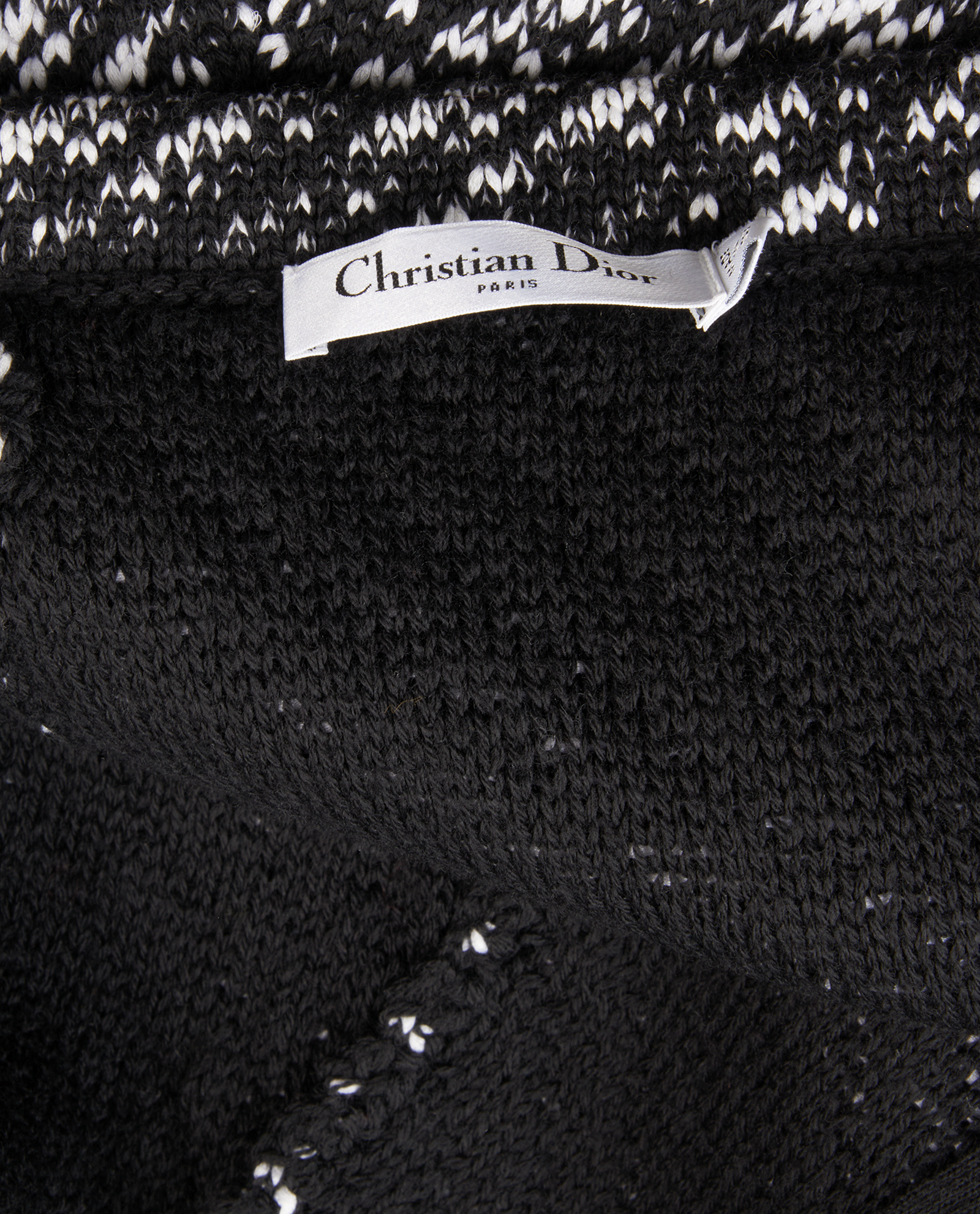 Christian Dior Tweed Skirt, &pound;350, Clothing, Black, Cotton/Wool, Other view