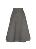 Christian Dior A-Line Skirt, &pound;380, Clothing, Grey, Cotton/Polyester (Polymer), Front view