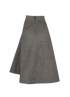 Christian Dior A-Line Skirt, &pound;380, Clothing, Grey, Cotton/Polyester (Polymer), Back view