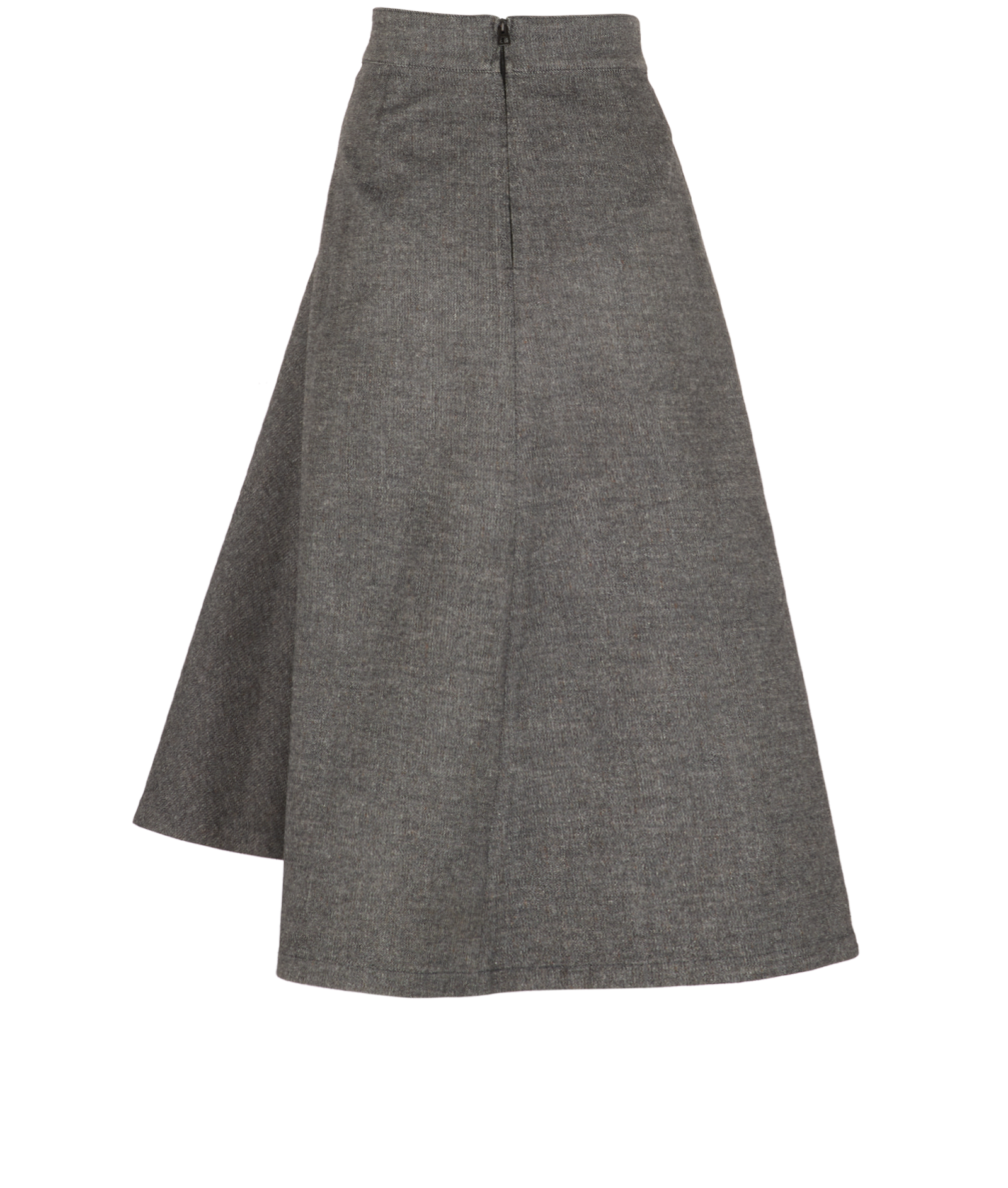 Christian Dior A-Line Skirt, &pound;380, Clothing, Grey, Cotton/Polyester (Polymer), Back view
