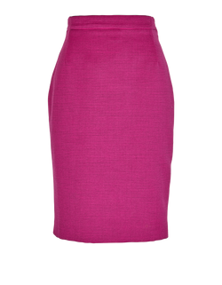 Max Mara Pencil Skirt, Wool, Pink, UK8, 2*