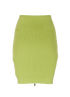 Balmain Zip Detail Ribbed-Knit Skirt, &pound;150, Clothing, Green, Viscose, Back view