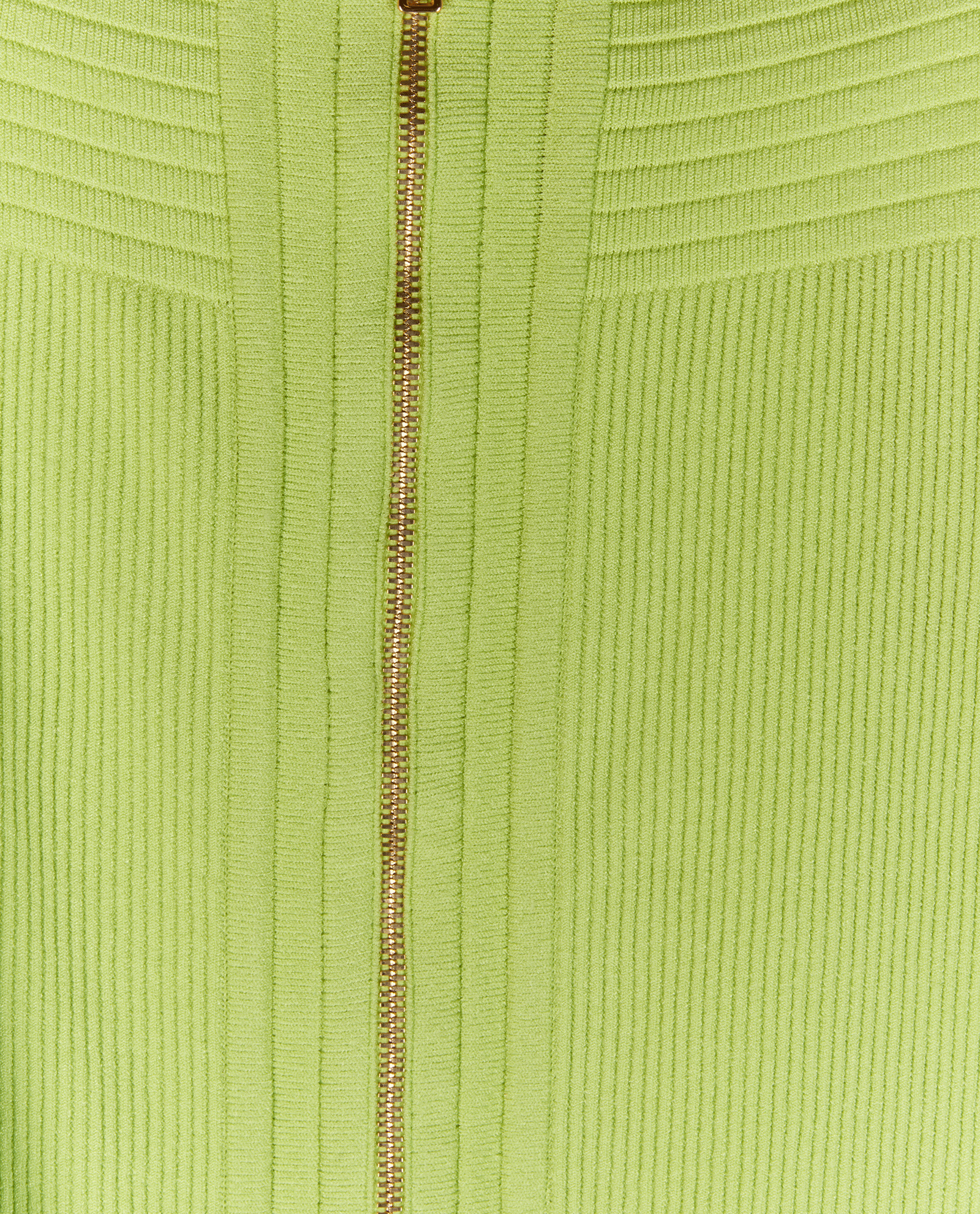 Balmain Zip Detail Ribbed-Knit Skirt, &pound;150, Clothing, Green, Viscose, Other view