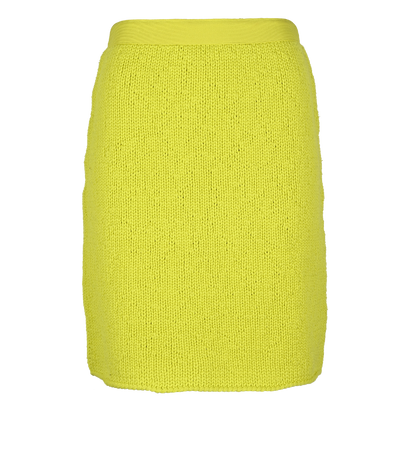 Bottega Veneta Knitted Skirt, &pound;120, Clothing, Green, Wool, Front view