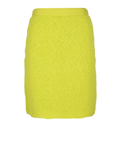 Bottega Veneta Knitted Skirt, Wool, Green, Sz M, 2*