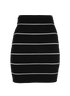 Balmain Striped Skirt, &pound;295, Clothing, Black, Viscose, Front view