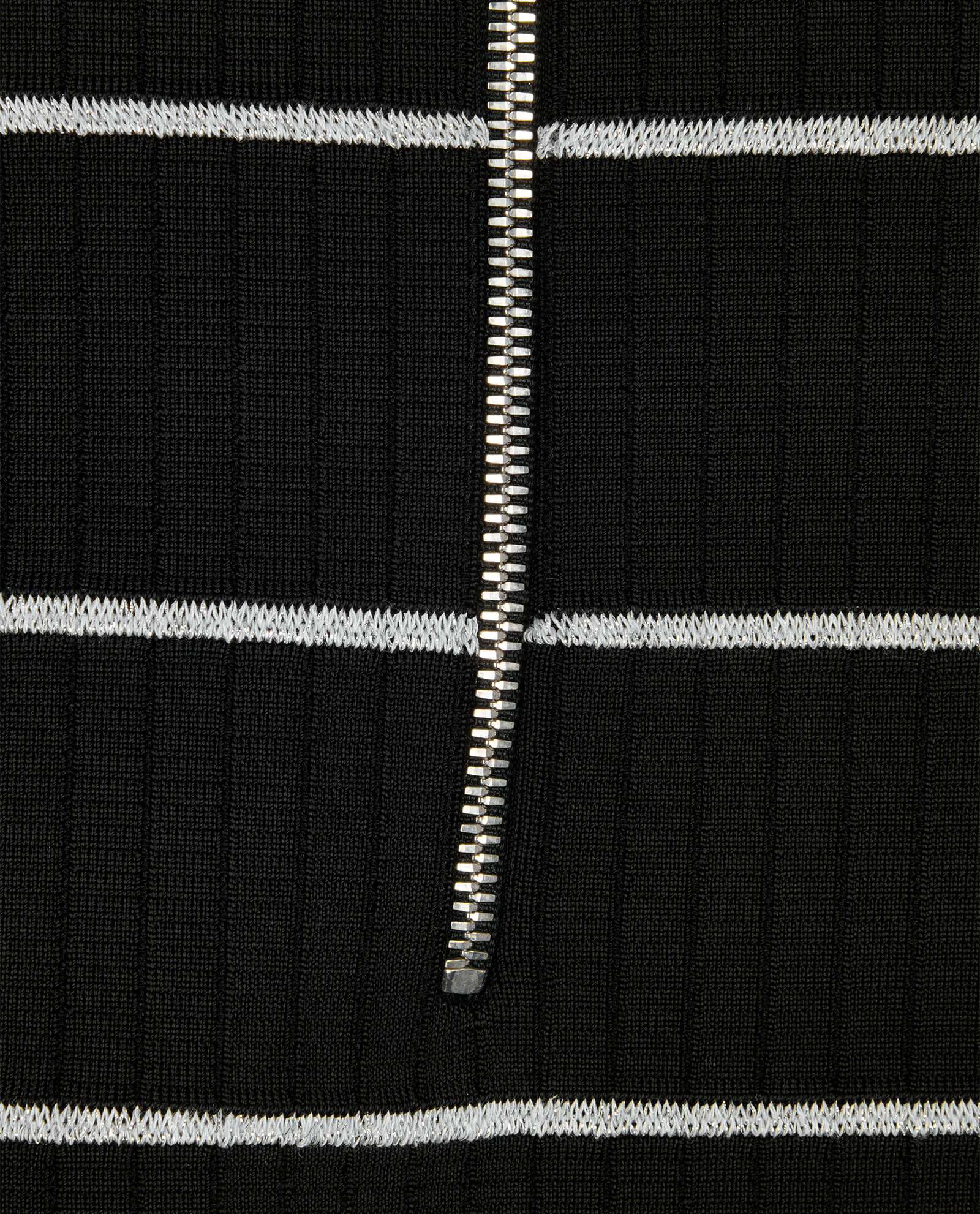 Balmain Striped Skirt, &pound;295, Clothing, Black, Viscose, Other view