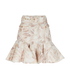 Zimmermann Belted Mini Skirt, &pound;175, Clothing, Beige/White, Linen, Front view