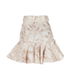 Zimmermann Belted Mini Skirt, &pound;175, Clothing, Beige/White, Linen, Back view