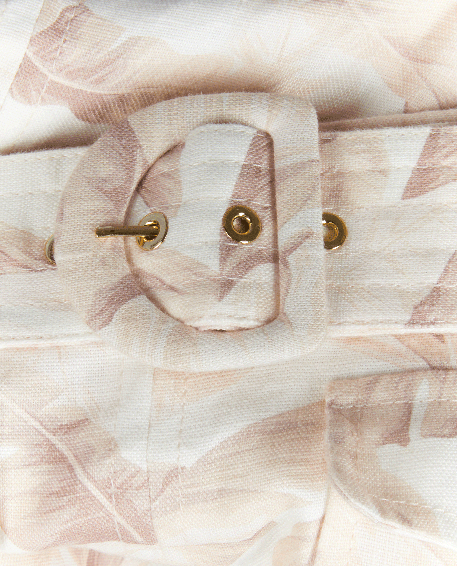 Zimmermann Belted Mini Skirt, &pound;175, Clothing, Beige/White, Linen, Other view