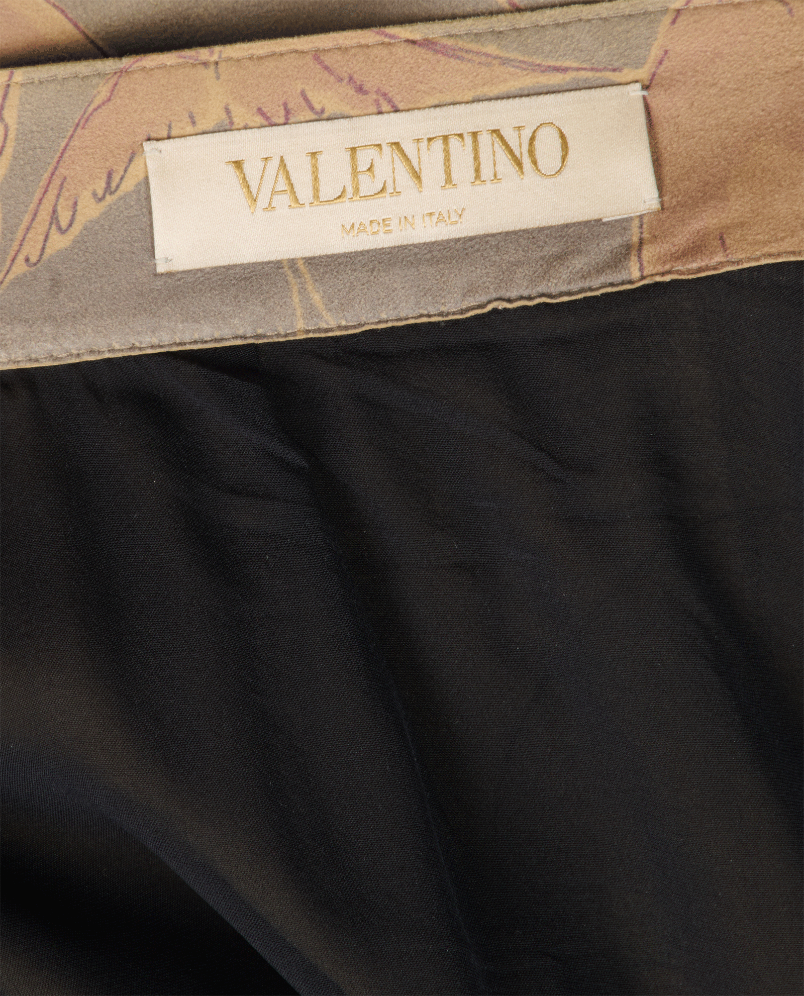 Valentino Pleated Midi Skirt, &pound;350, Clothing, Green/Purple, Cotton/Leather, Other view