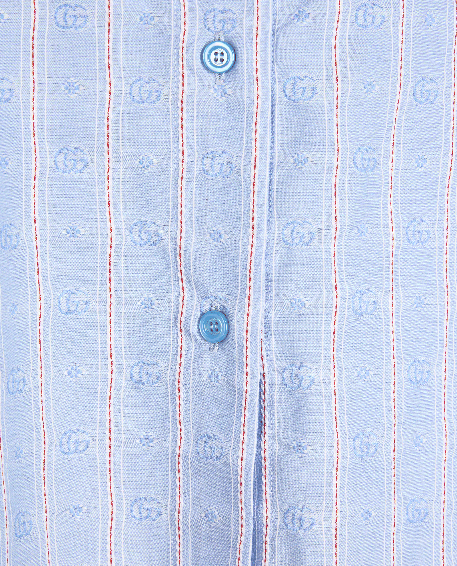 Gucci GG Striped Skirt, &pound;220, Clothing, Blue, Cotton, Other view