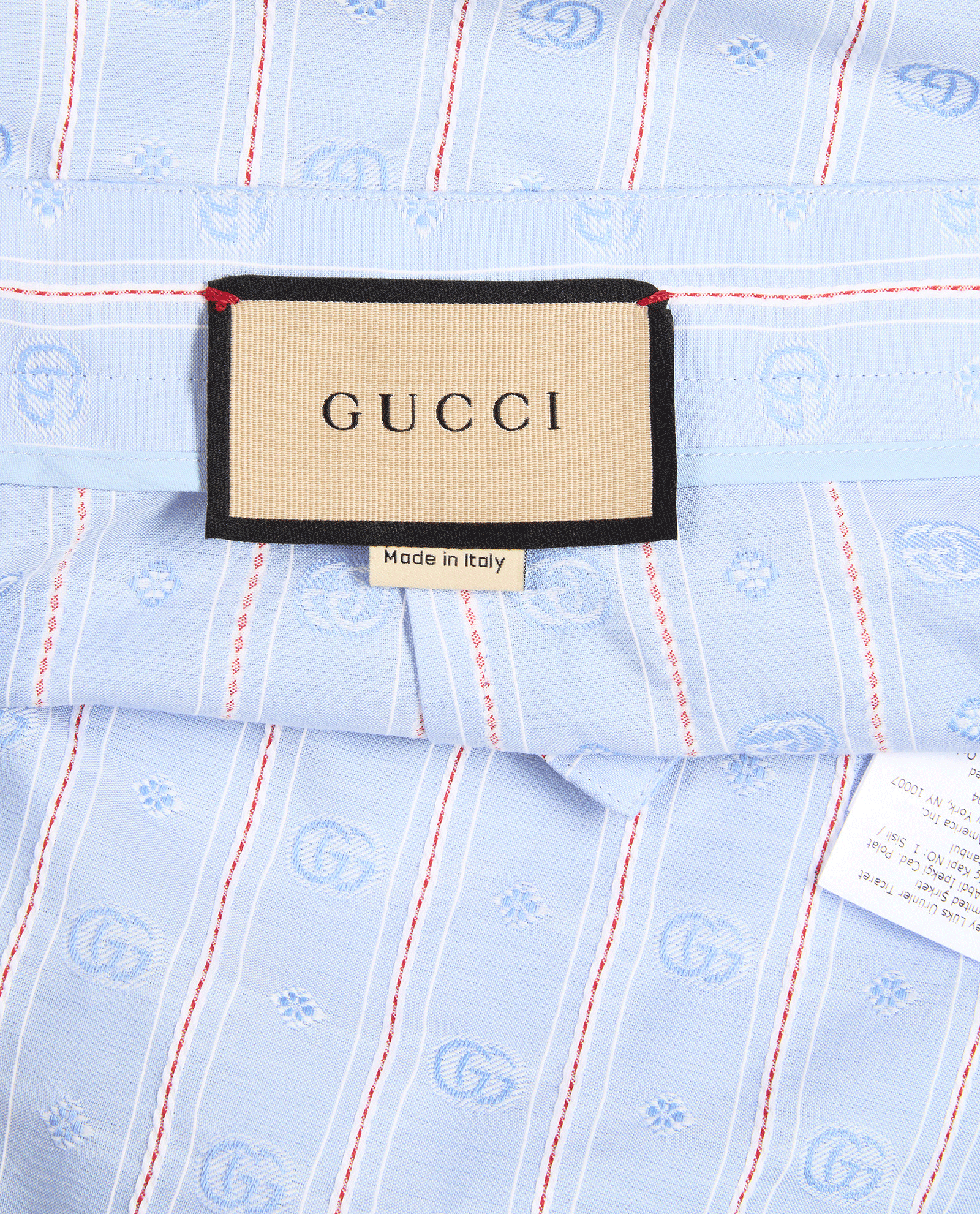 Gucci GG Striped Skirt, &pound;220, Clothing, Blue, Cotton, Other view