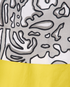 Max Mara Paisley Pencil Skirt, &pound;150, Clothing, Black/White/Yellow, Cotton, Other view