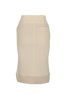 Bottega Veneta Ribbed Skirt, &pound;350, Clothing, Cream, Cotton, Back view