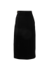 Gucci Velvet Skirt, &pound;180, Clothing, Black, Silk/Viscose, Back view