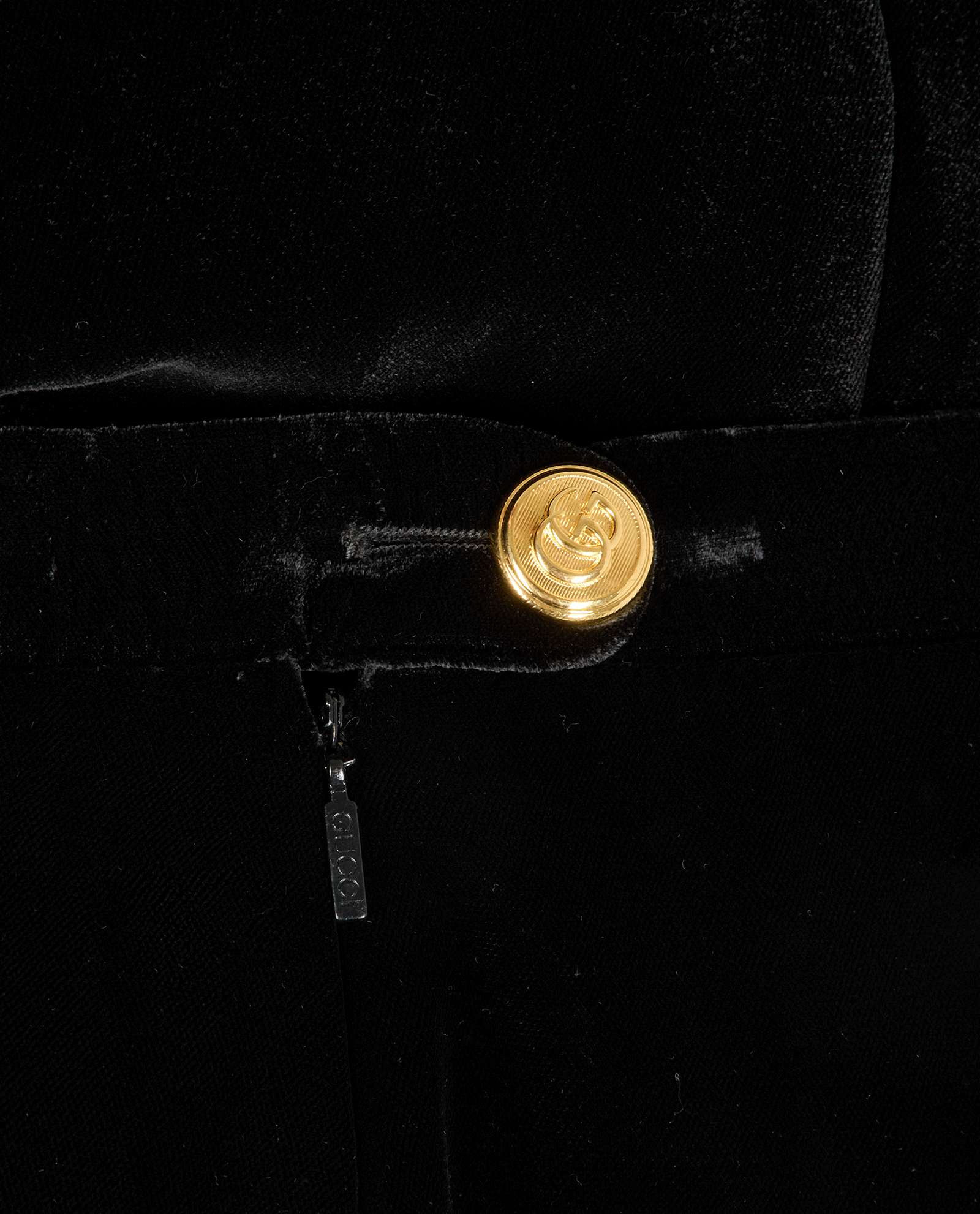 Gucci Velvet Skirt, &pound;180, Clothing, Black, Silk/Viscose, Other view