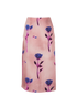 Gucci Floral Print Skirt, &pound;170, Clothing, Pink, Silk, Back view