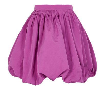 Valentino Pleated Puffer Skirt, &pound;180, Clothing, Purple, Cotton/Polyester, Front view