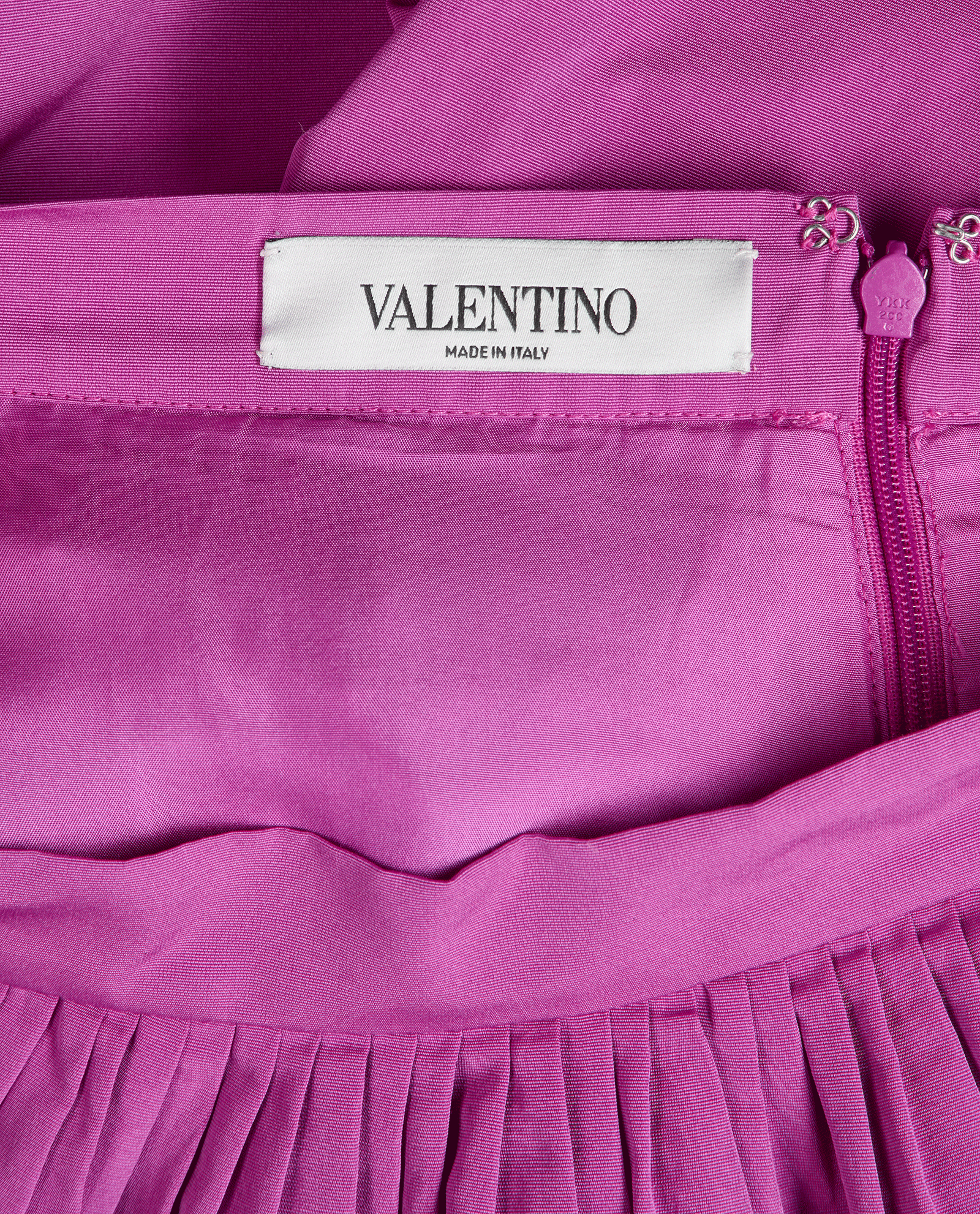 Valentino Pleated Puffer Skirt, &pound;180, Clothing, Purple, Cotton/Polyester, Other view