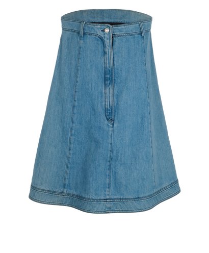 Chanel Midi Jeans Skirt, front view