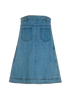 Chanel Midi Jeans Skirt, back view