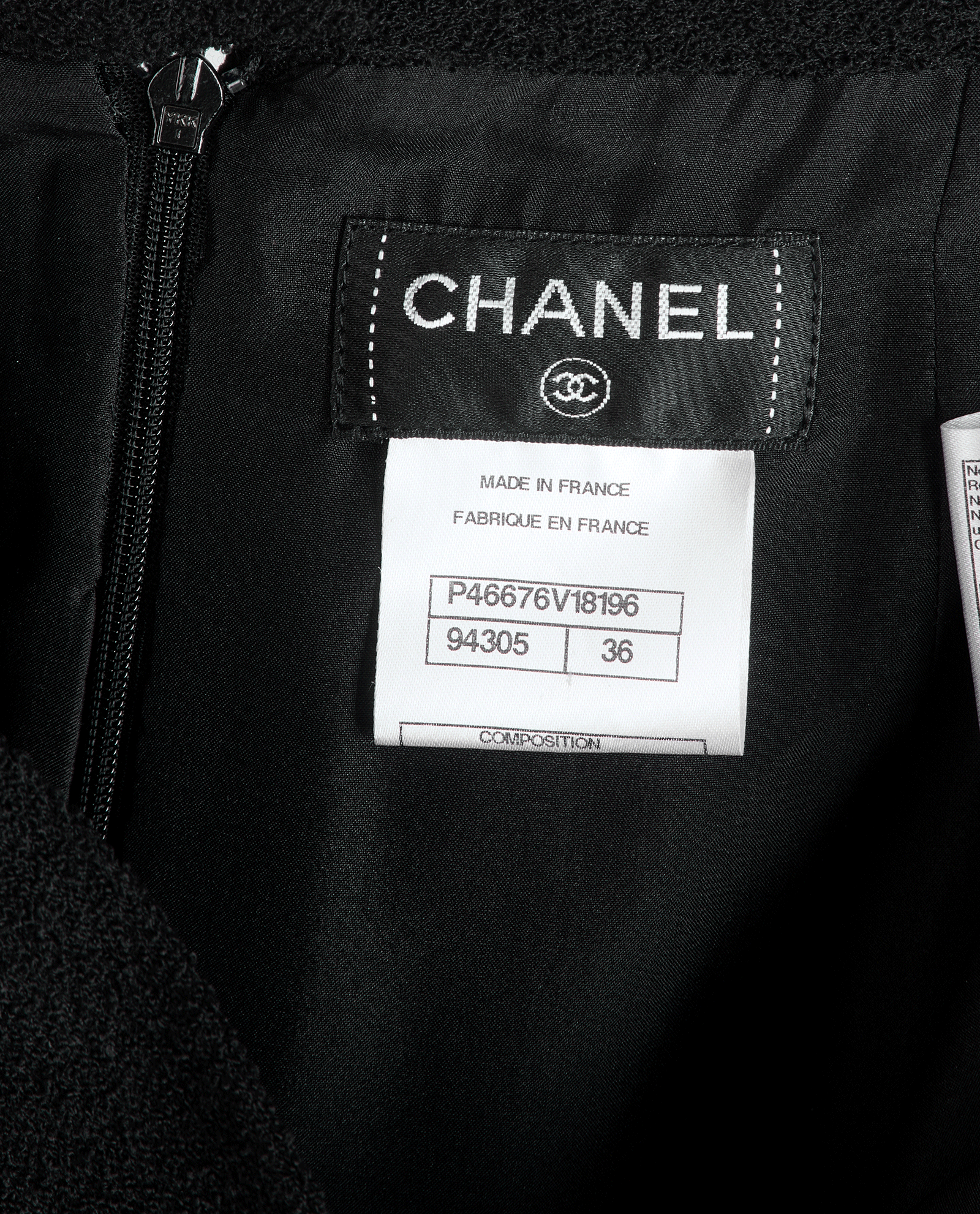 Chanel Double Pocket Pencil Skirt, &pound;550, Clothing, Black, Nylon/Wool, Other view
