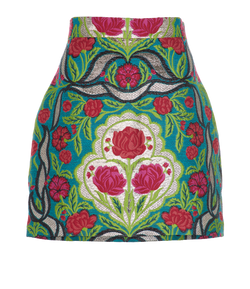 Gucci Floral Skirt, Poly, Multi, UK12, 2*